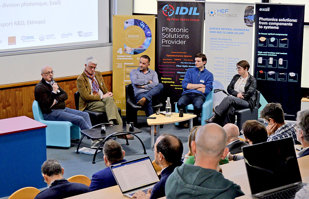 Table ronde lors de la journée innovation et recherche à l'Enssat, lors du 40e anniversiare, le 6 mars 2026